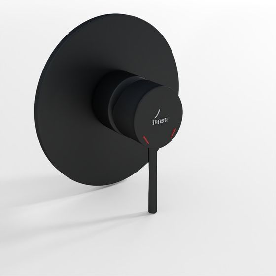 Kit Parti Esterne per Miscelatore Doccia con Leva Singola - Nero Opaco