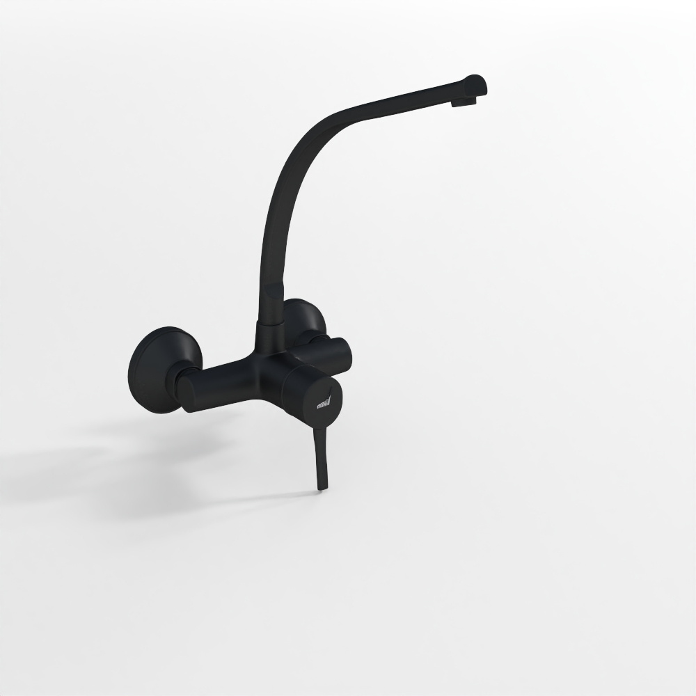 Mitigeur Évier à Levier Unique - Noir Mat
