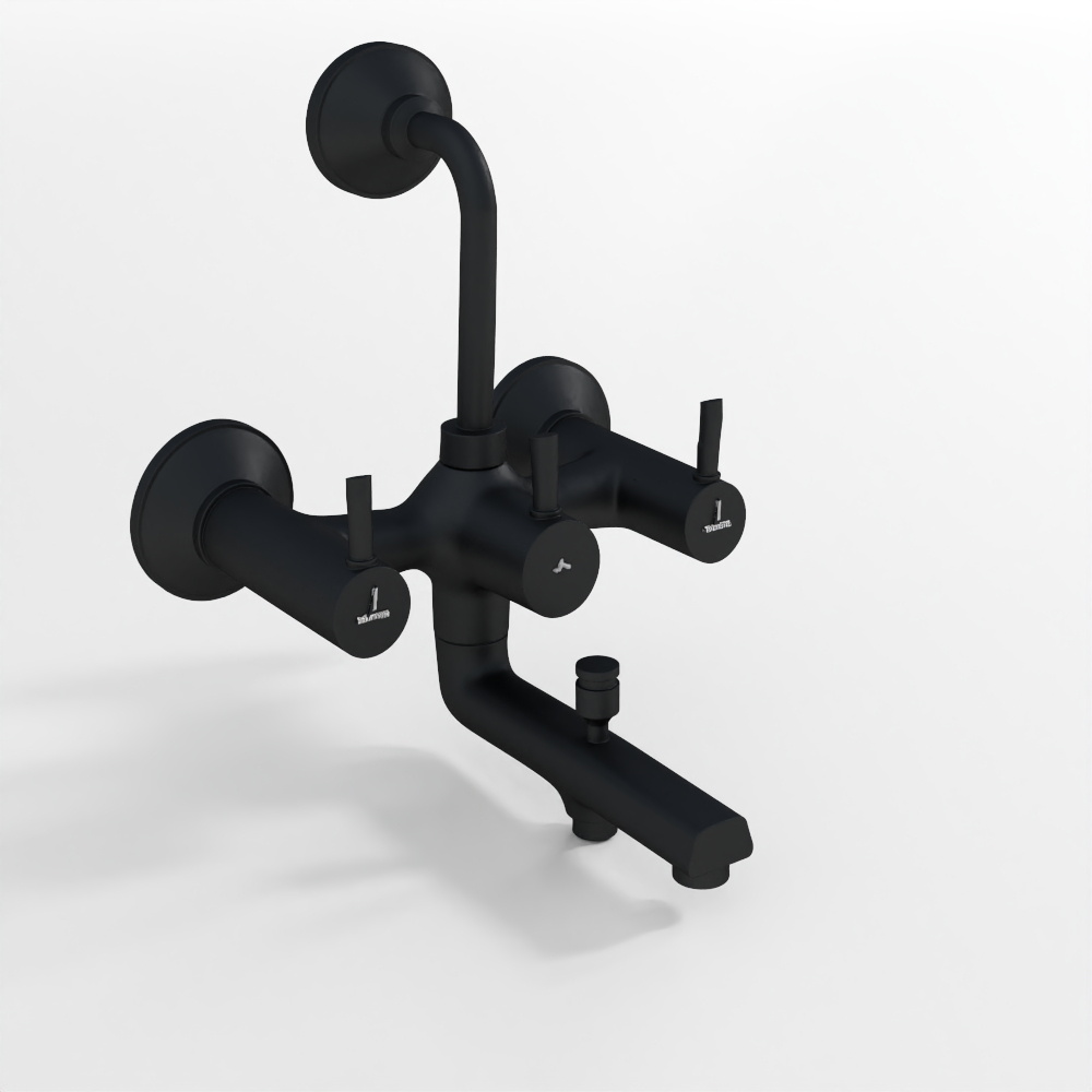 Wall Mixer 3-in-1 System - Black Matt