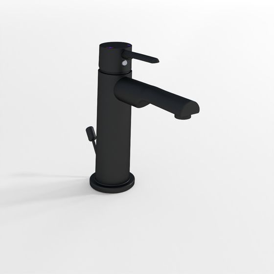 Single Lever Basin Mixer - Black Matt-2