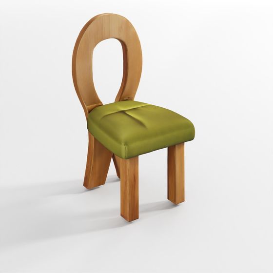Modern Loop Chair 3D model with Sleek Circle Design
