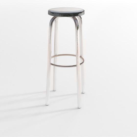 Sleek Modern Minimalist Bar Stool 3D model