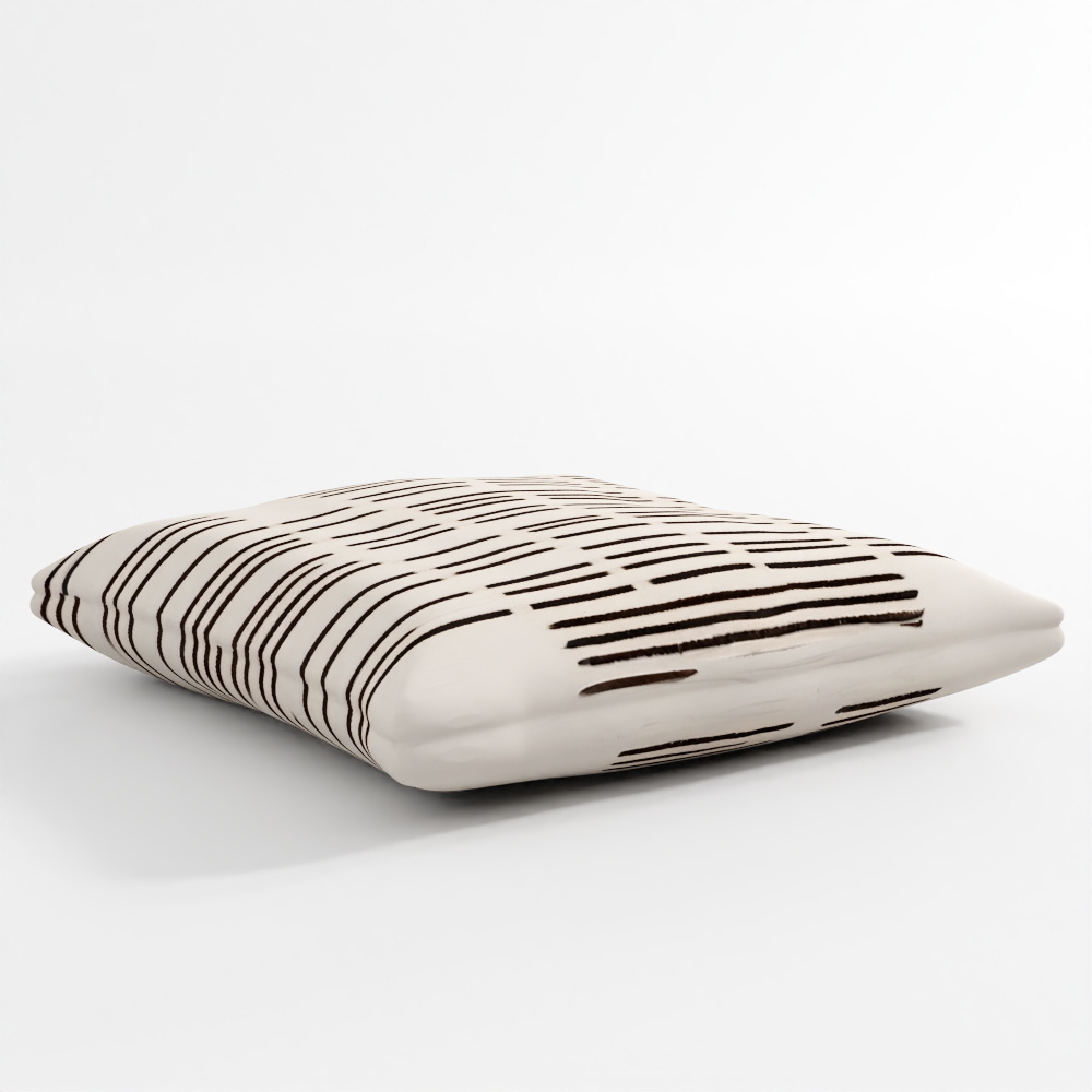 หมอนขว้างผ้าฝ้ายปักชานเทอเรลล์