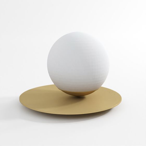 Grenache Metal Globe Lamp