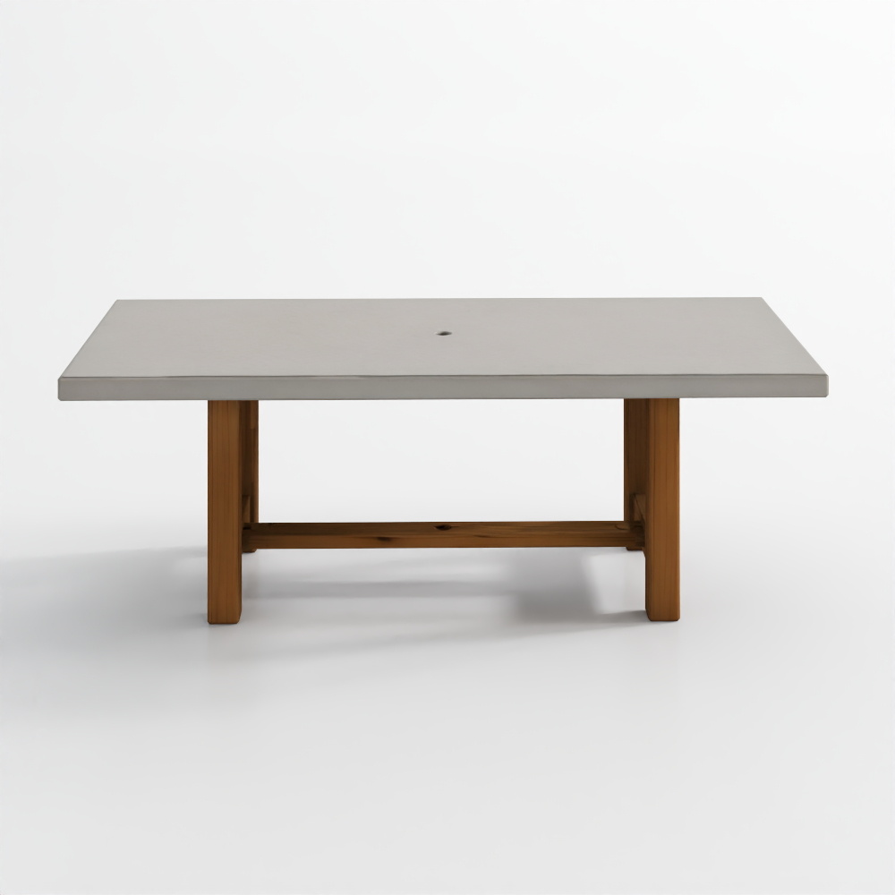 アバコ 84 グレー コンクリート 屋外用 ダイニングテーブル