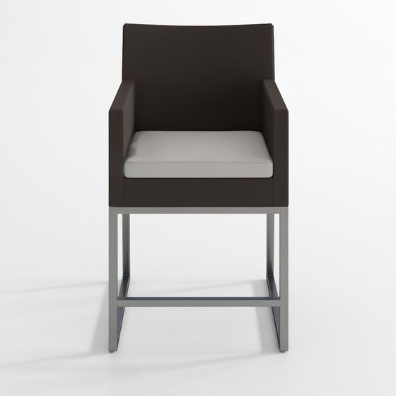 デューン 黒と白 屋外用 カウンタースツール