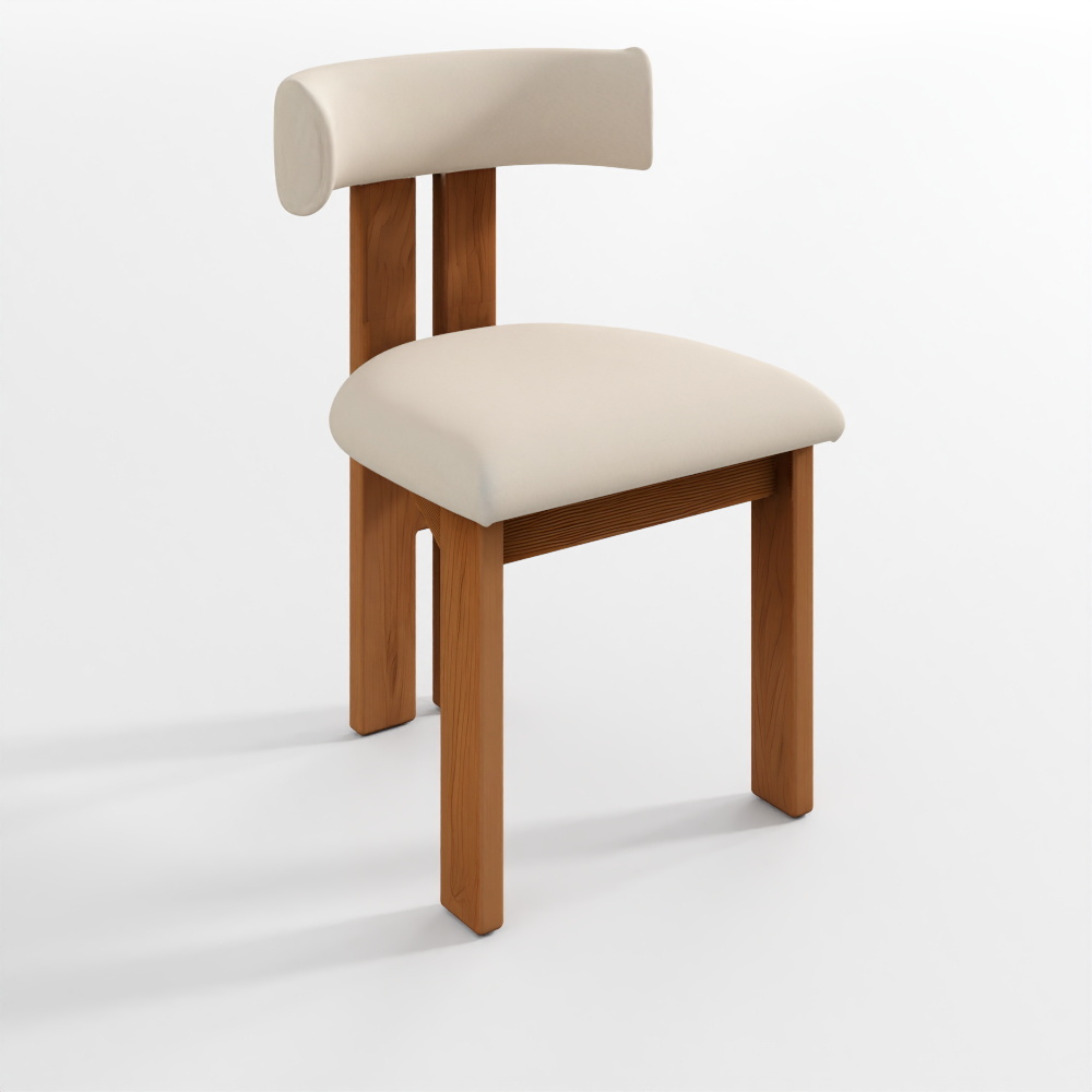 セレモニー 天然ブークレ ダイニングチェア アテナ・カルデロン作