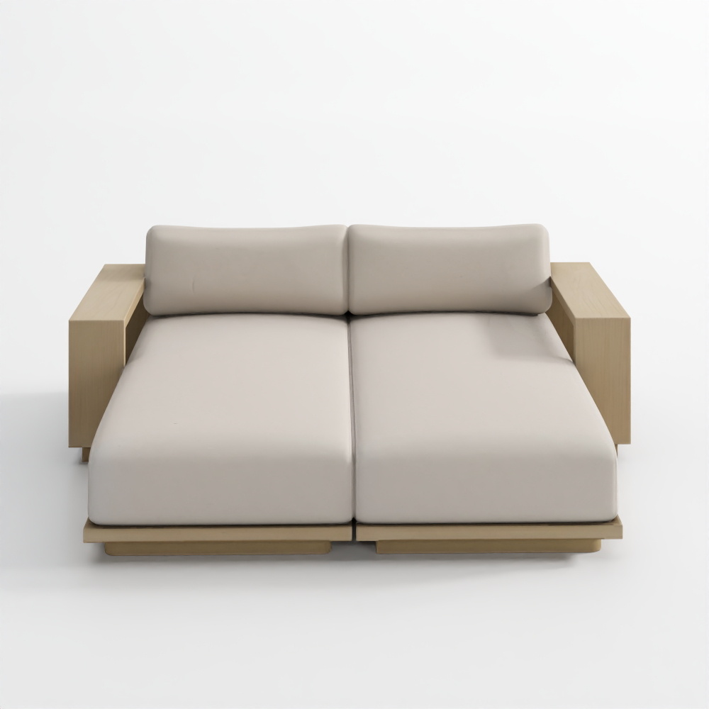 Giường Ban Ngày Ngoài Trời Mallorca 86 Gỗ Hai Ghế Bành