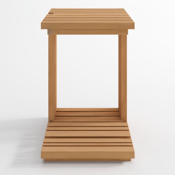 バットン 天然チーク 屋外用 C テーブル