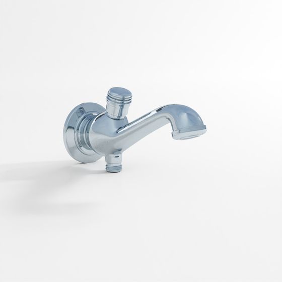 帶按鈕附件浴缸出水口 - 鉻面-2