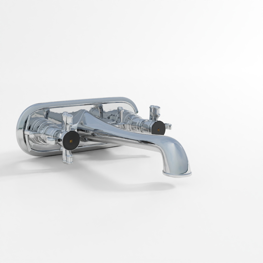 Two Concealed Stop Cocks - Chrome