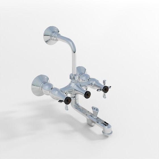 Wall Mixer 3-in-1 System - Chrome