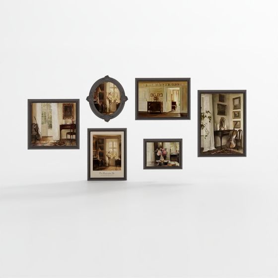 Amerikanisches Wandkunst-Set