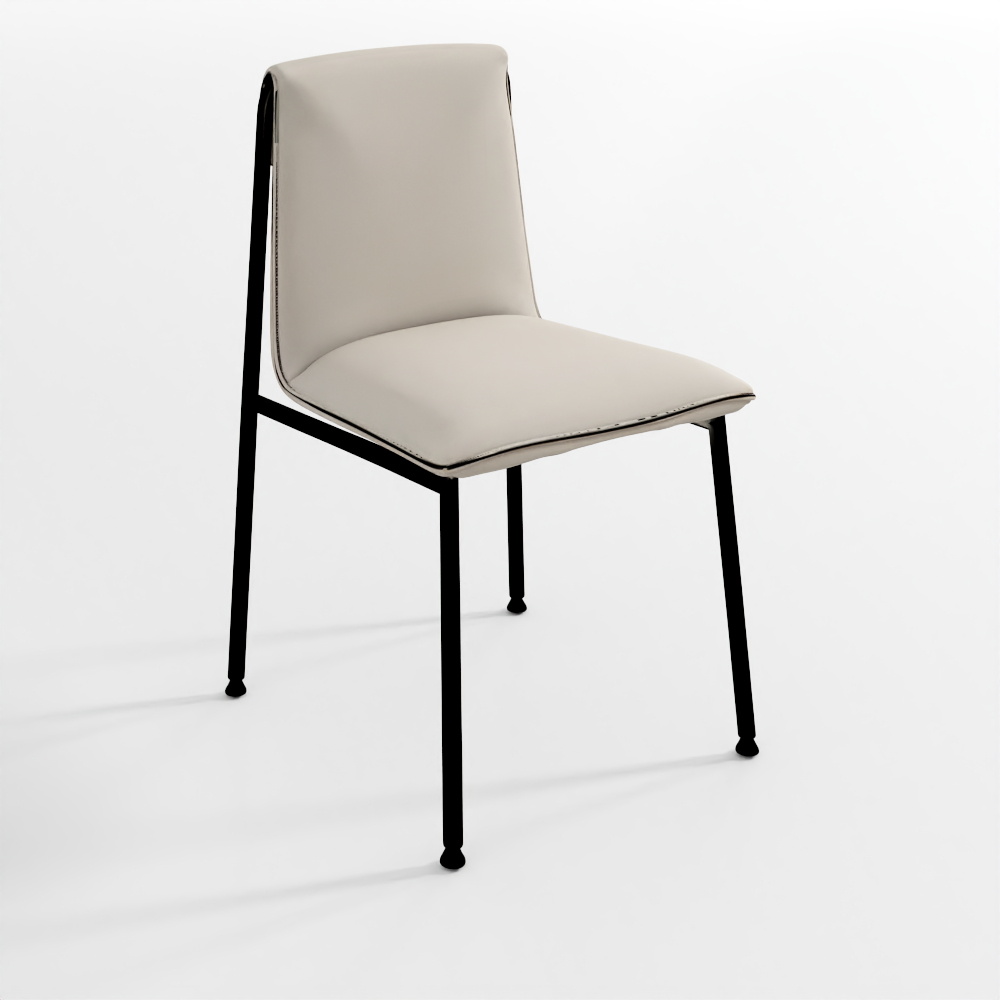 Sedia da Pranzo con Struttura in Metallo Kerey