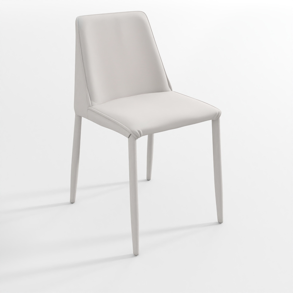 Silla Lateral Tapizada Noel con Respaldo Sólido