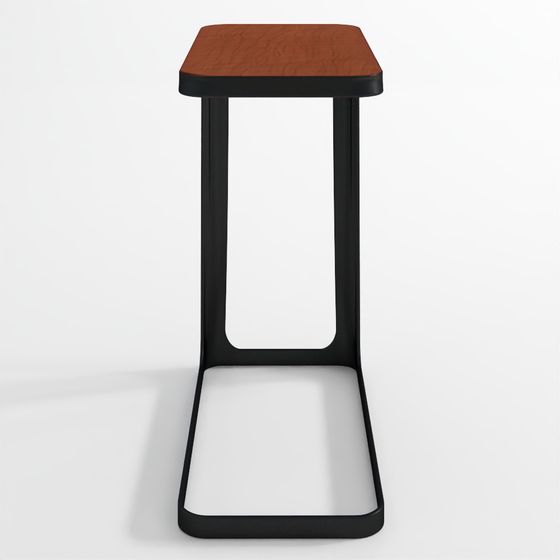 Small Metal And Wood Bedside Compact Side Table