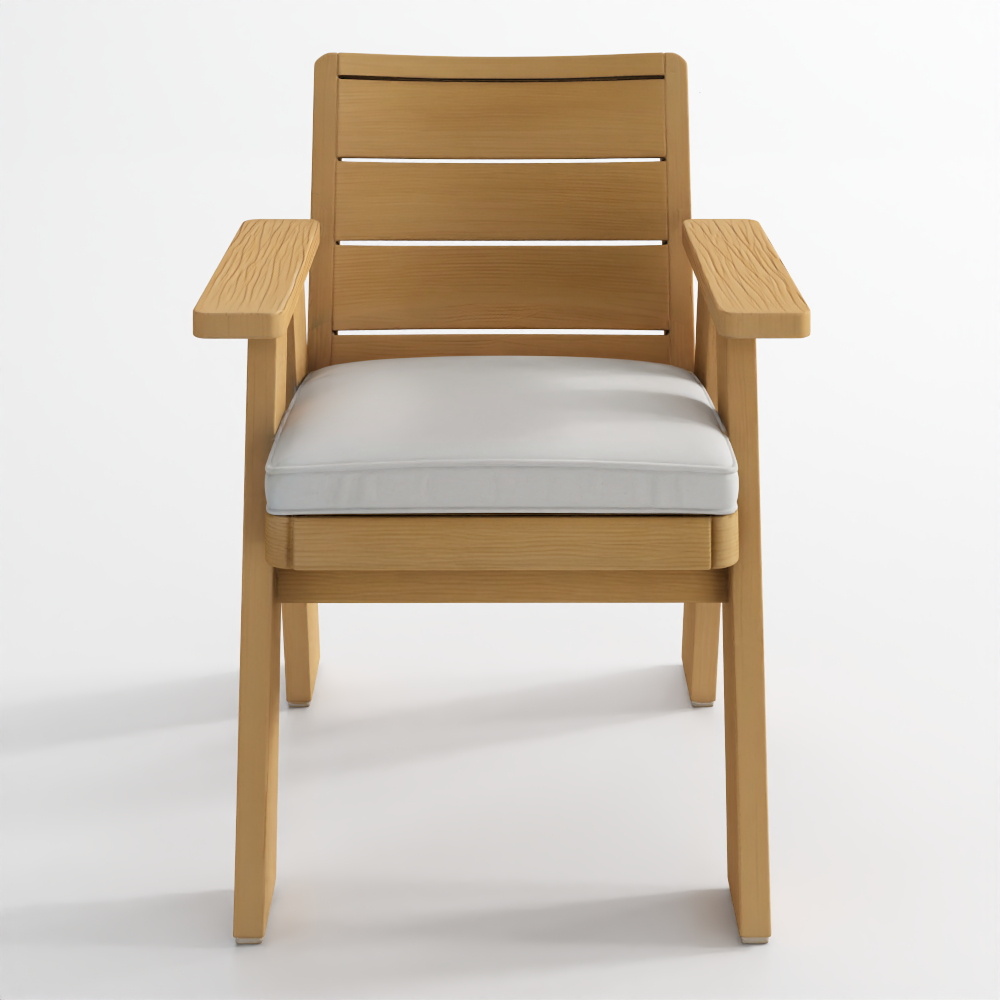 モダンファームハウス屋外アームチェア