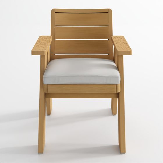 モダンファームハウス屋外アームチェア