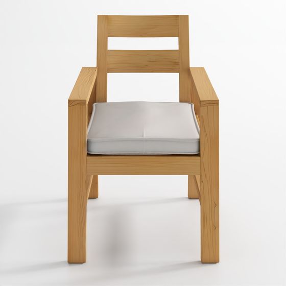 馬里布柚木戶外餐扶手椅