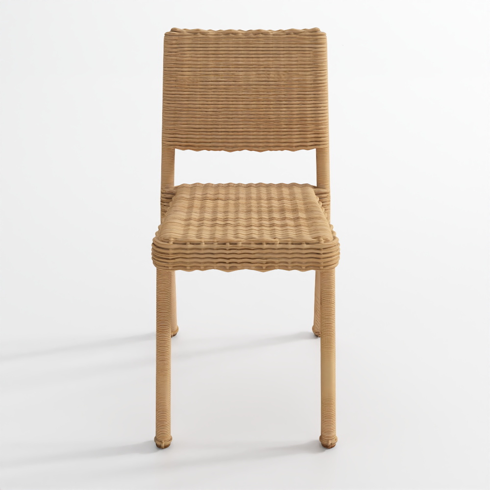 ハンティントン編み込み屋外ダイニング積み重ねチェア