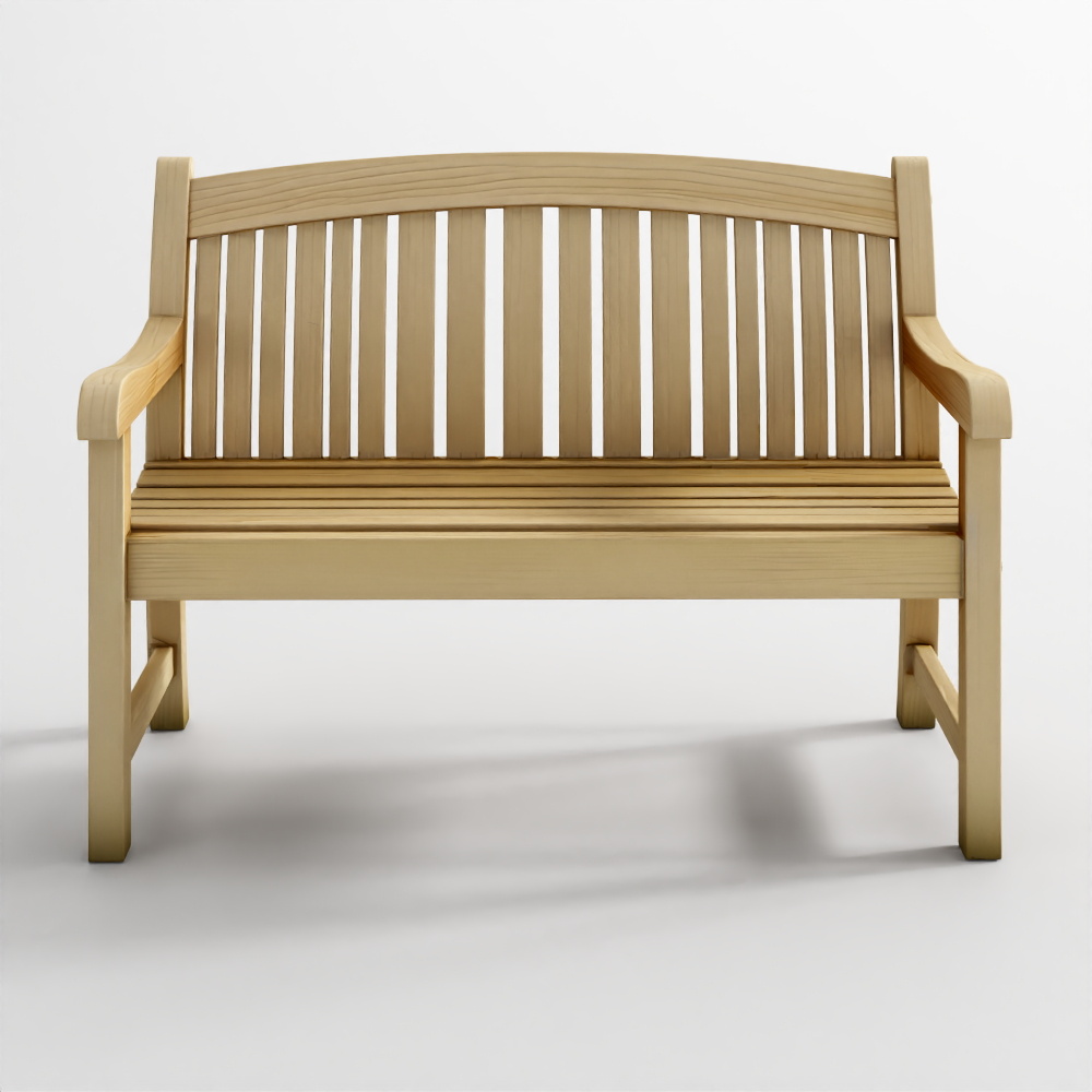 シンバチーク屋外ベンチ