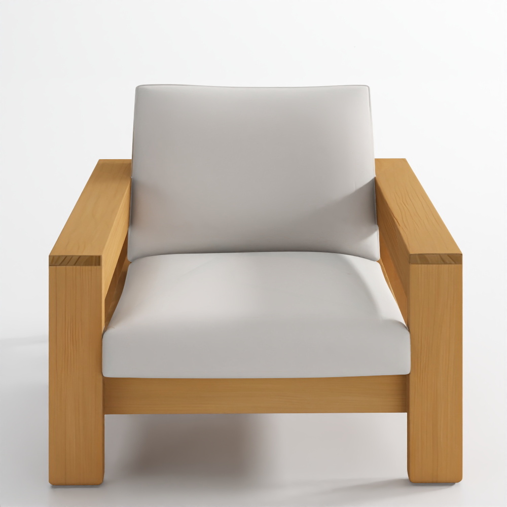 เก้าอี้เลานจ์กลางแจ้งมัลลิบูทีคไม้สัก