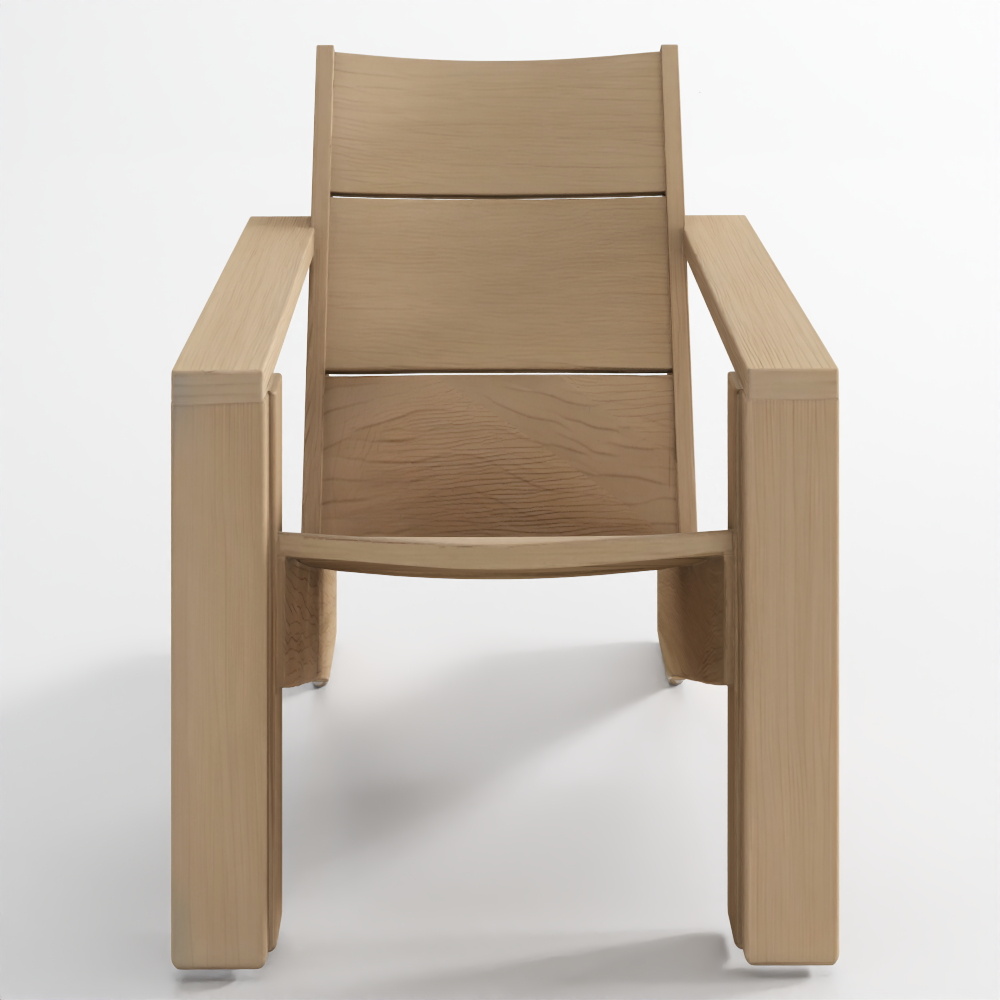 インディオユーカリモダン屋外アディロンダックチェア