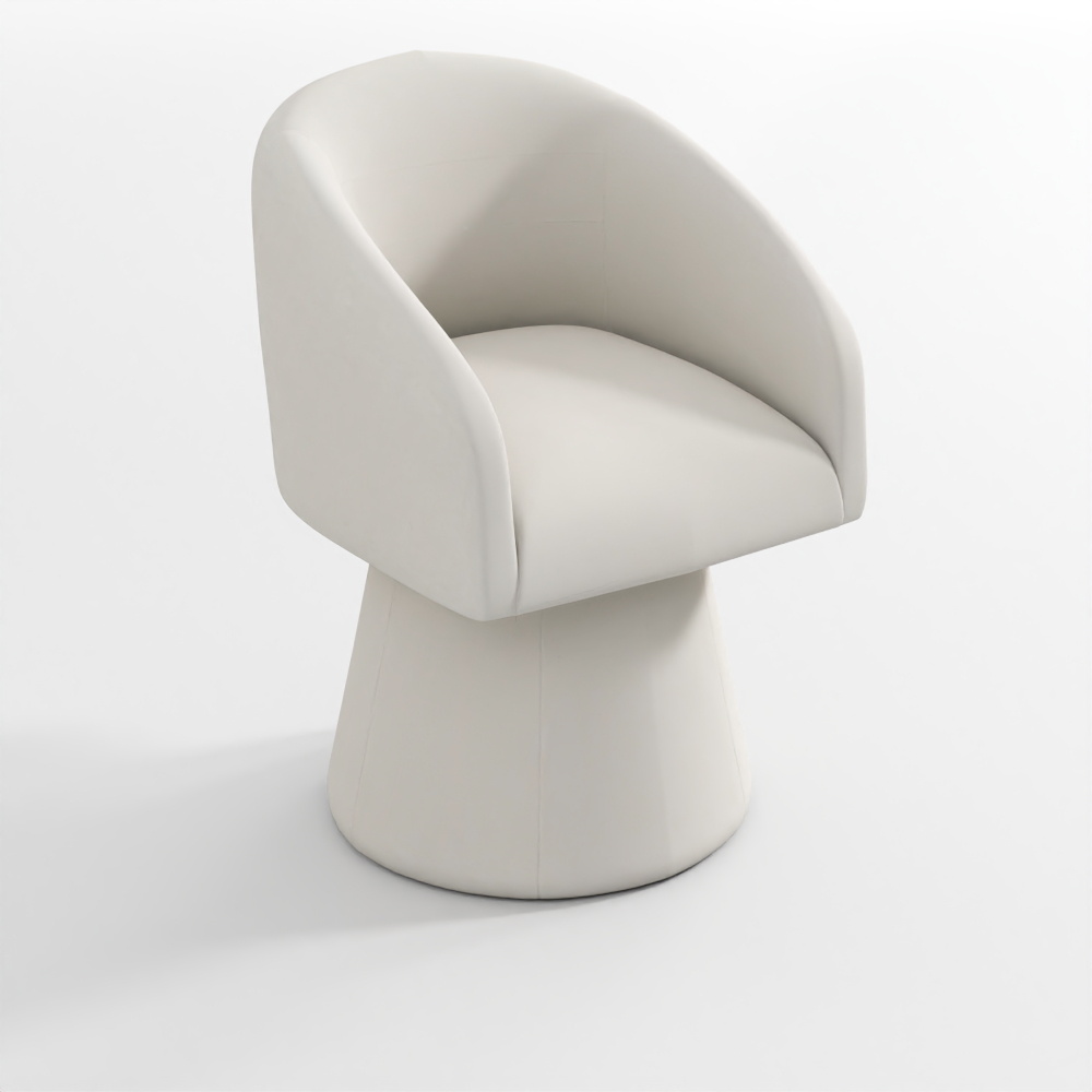 Kyo Chenille Upholstered Barrel Chair