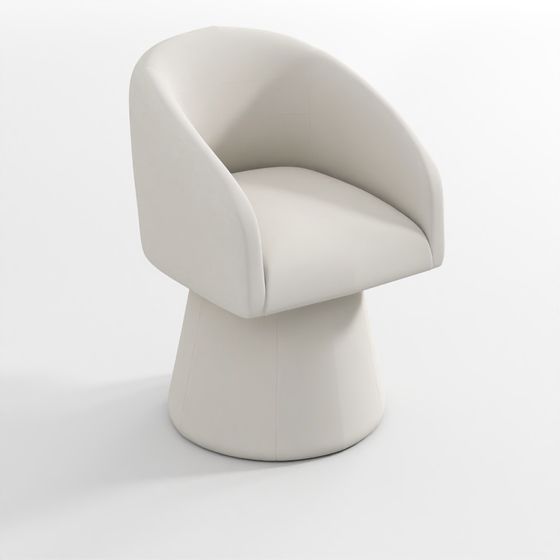 Kyo Chenille Upholstered Barrel Chair