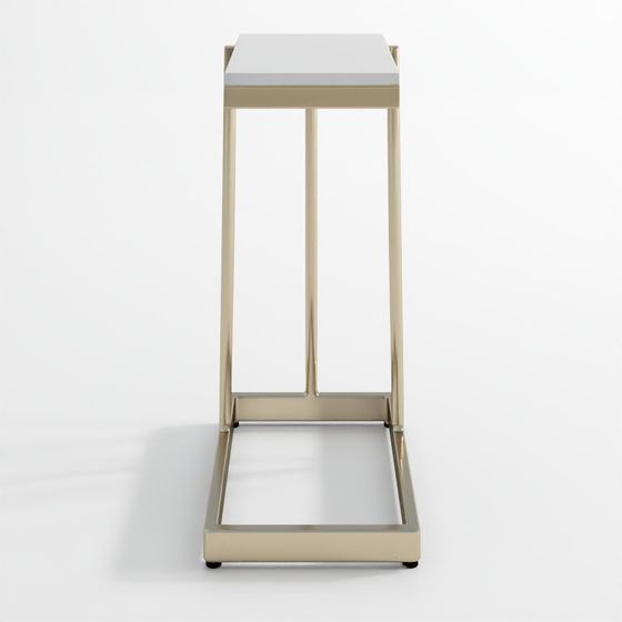 Mesa Auxiliar Brigitte con Marco y Encimera de Mármol