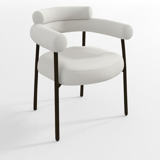 Boucle Upholstered Arm Chair