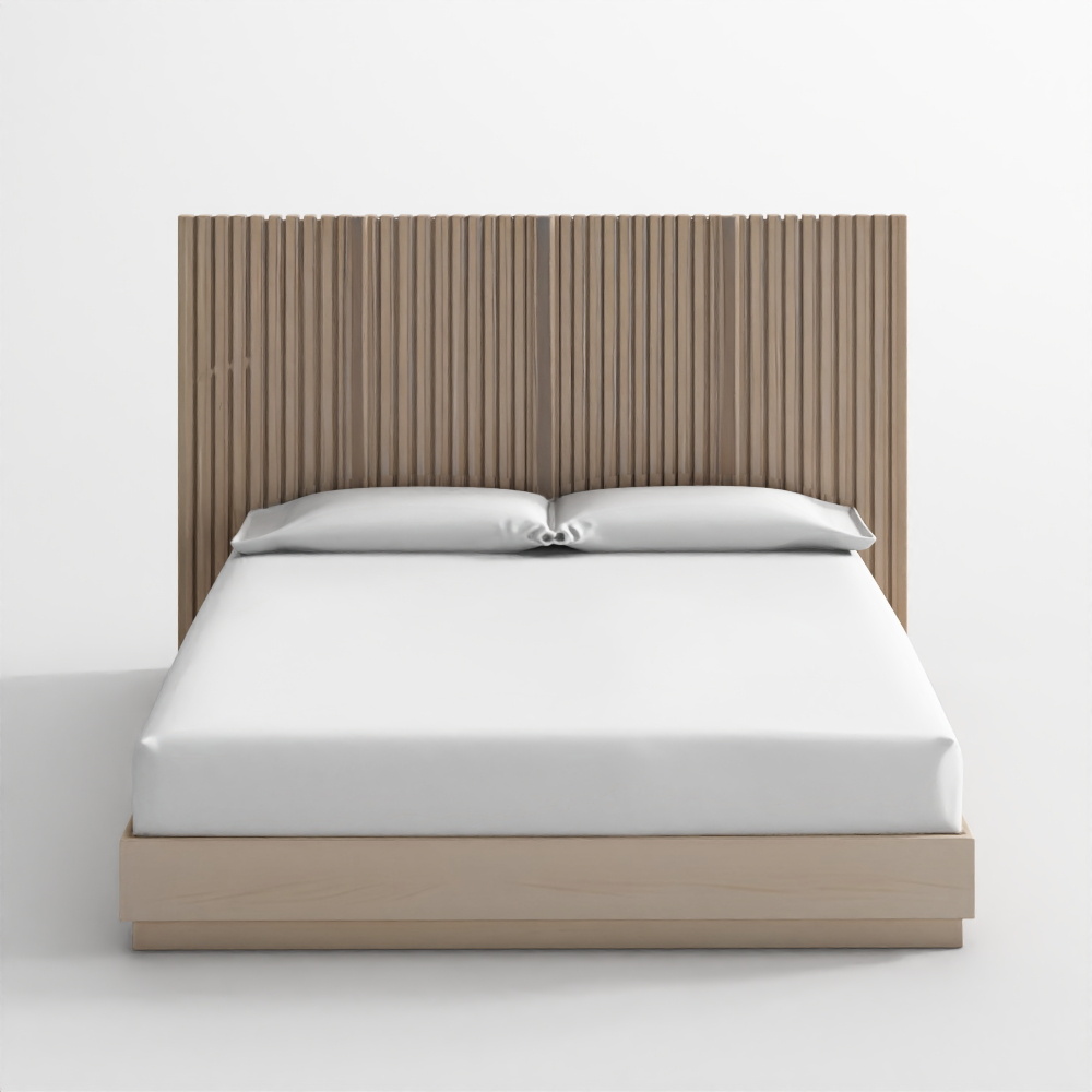 バットン ホワイトオーク キング プランスベース ベッド