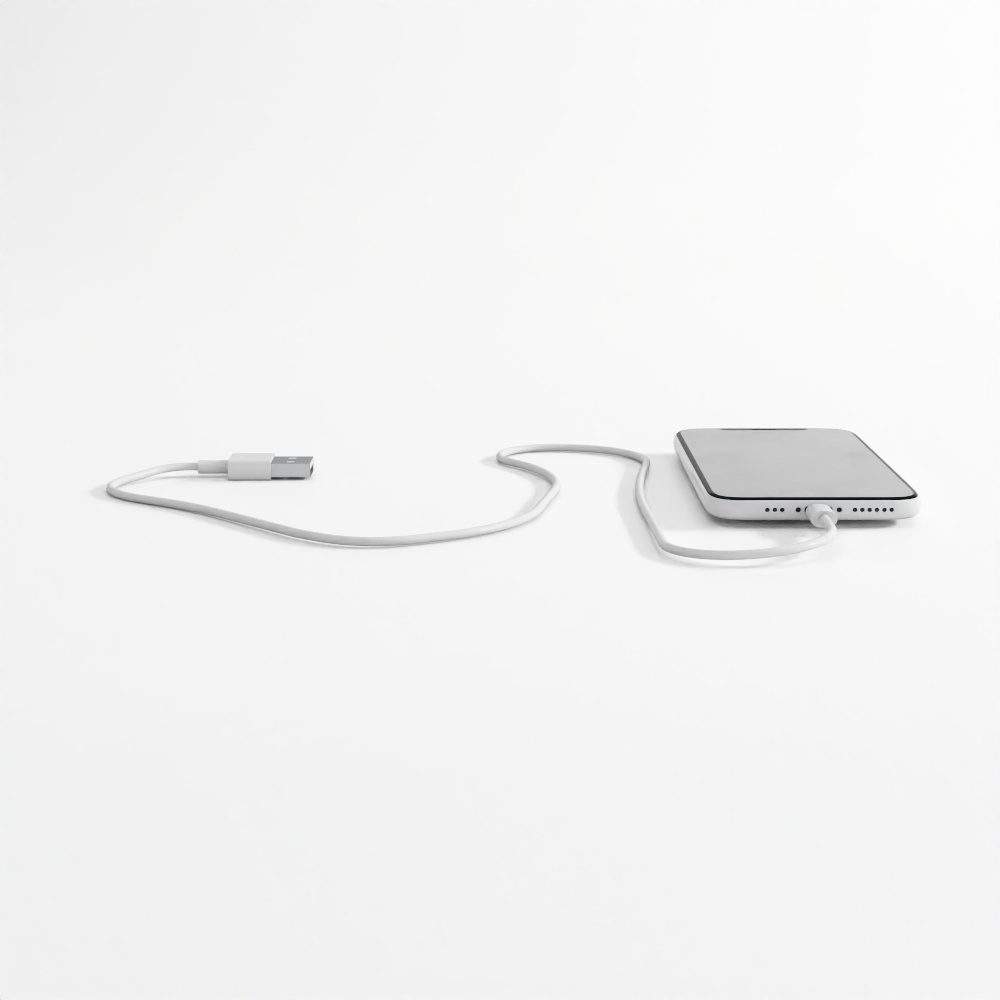 Phone with Charging Cable