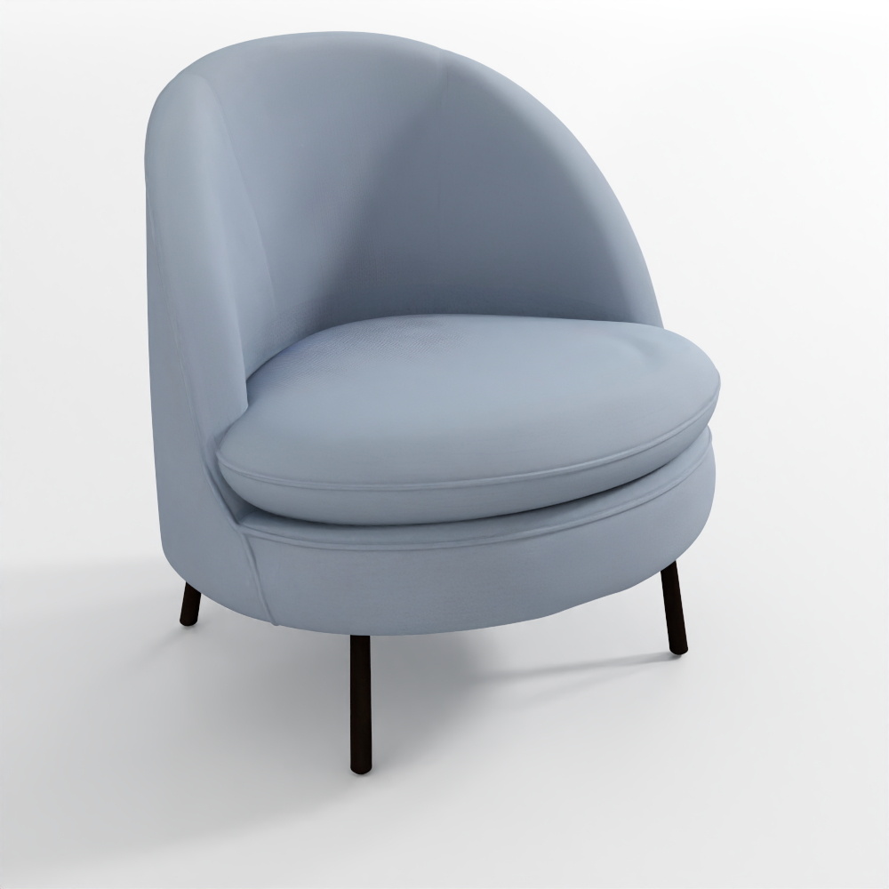 Обитое стеганое кресло Катана