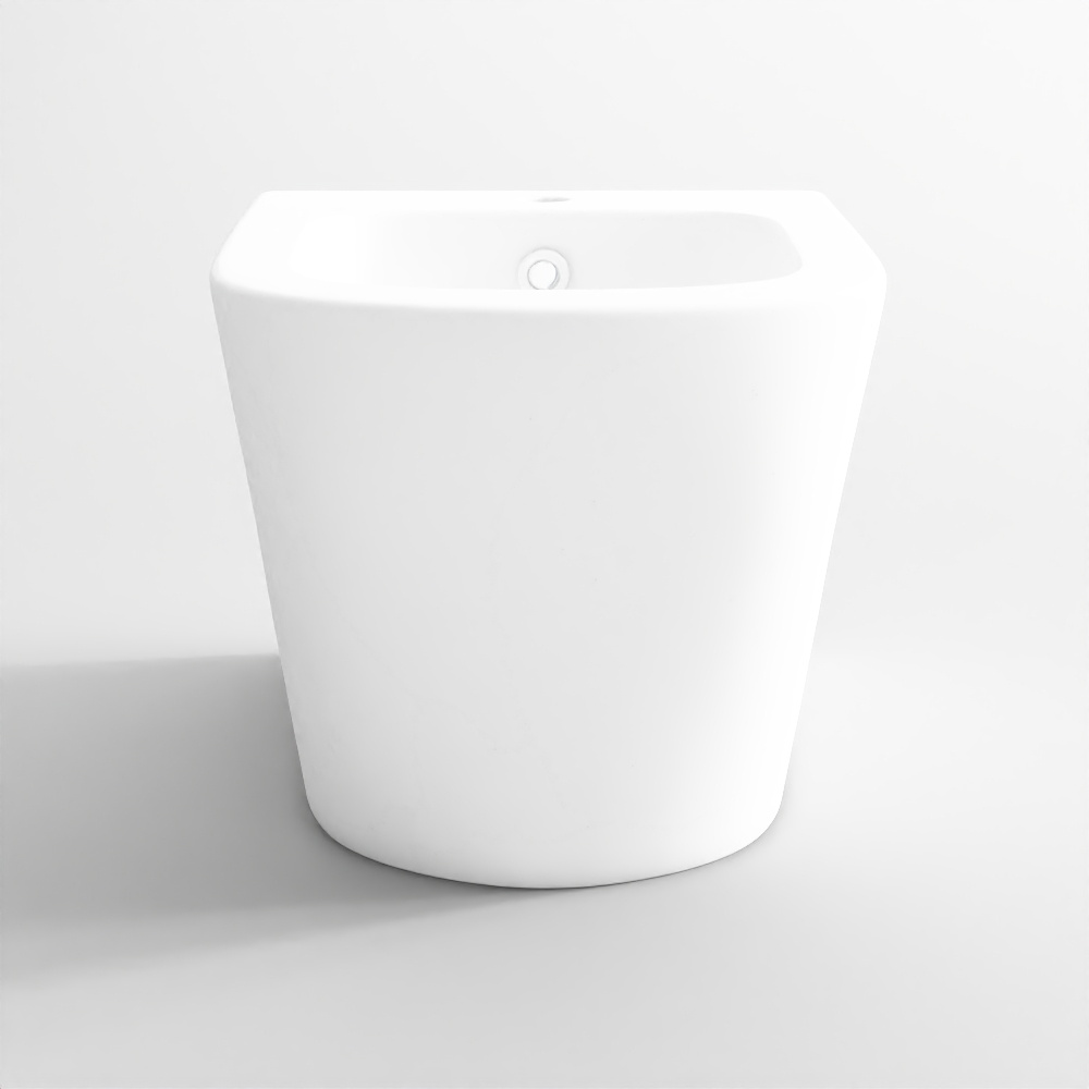 Wall-Hung Bidet with Concealed Installation - Matte White