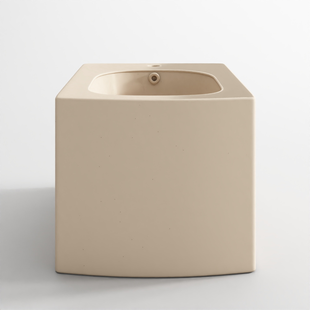 Wall-Hung Bidet Kubix - Beige Matte