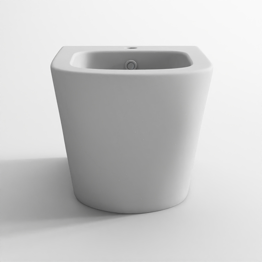 Wall-Hung Bidet with Concealed Installation - Matte Grey