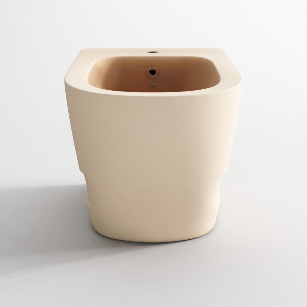 Blind Installation Wall Hung Bidet - Beige Matt