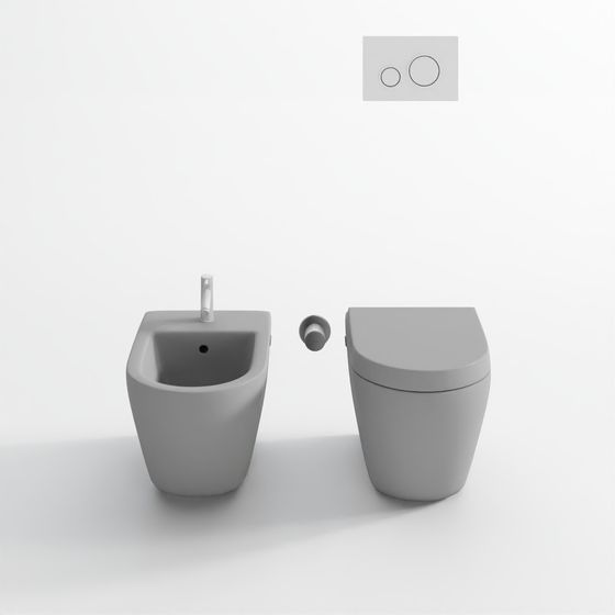 Modern Urban Toilet Set 3D model
