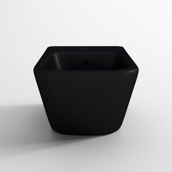 Wall-Hung Bidet with Concealed Installation - Matte Black