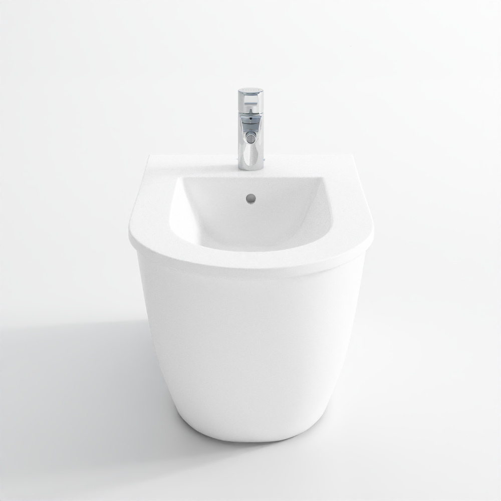DURAVIT Darling Bidet mới + hỗn hợp bidet đòn bẩy đơn