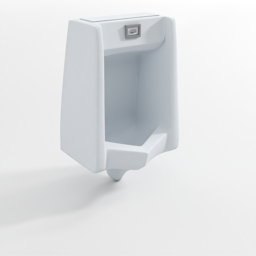 Urinal without sensor with fixing accessories