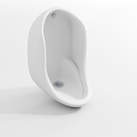 Urinal with Spreader Hole and Fixing Accessories