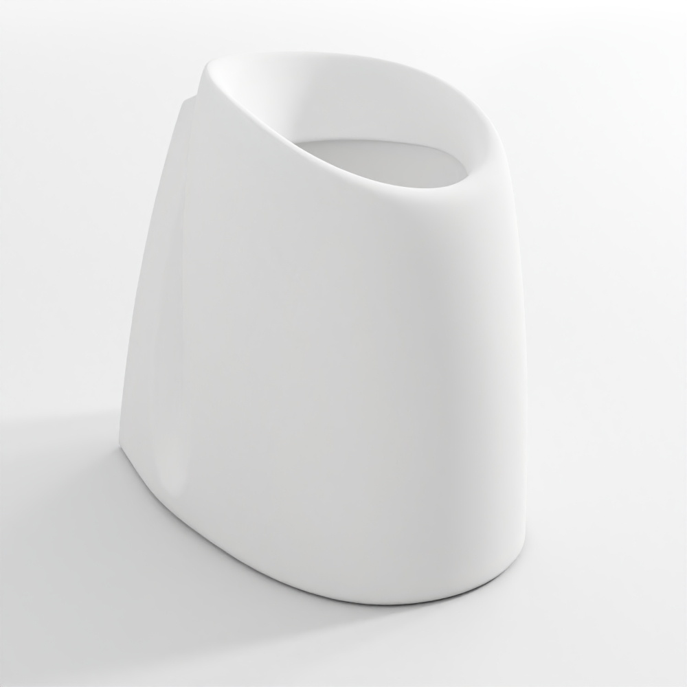 Urinal (back inlet) with fixing accessories