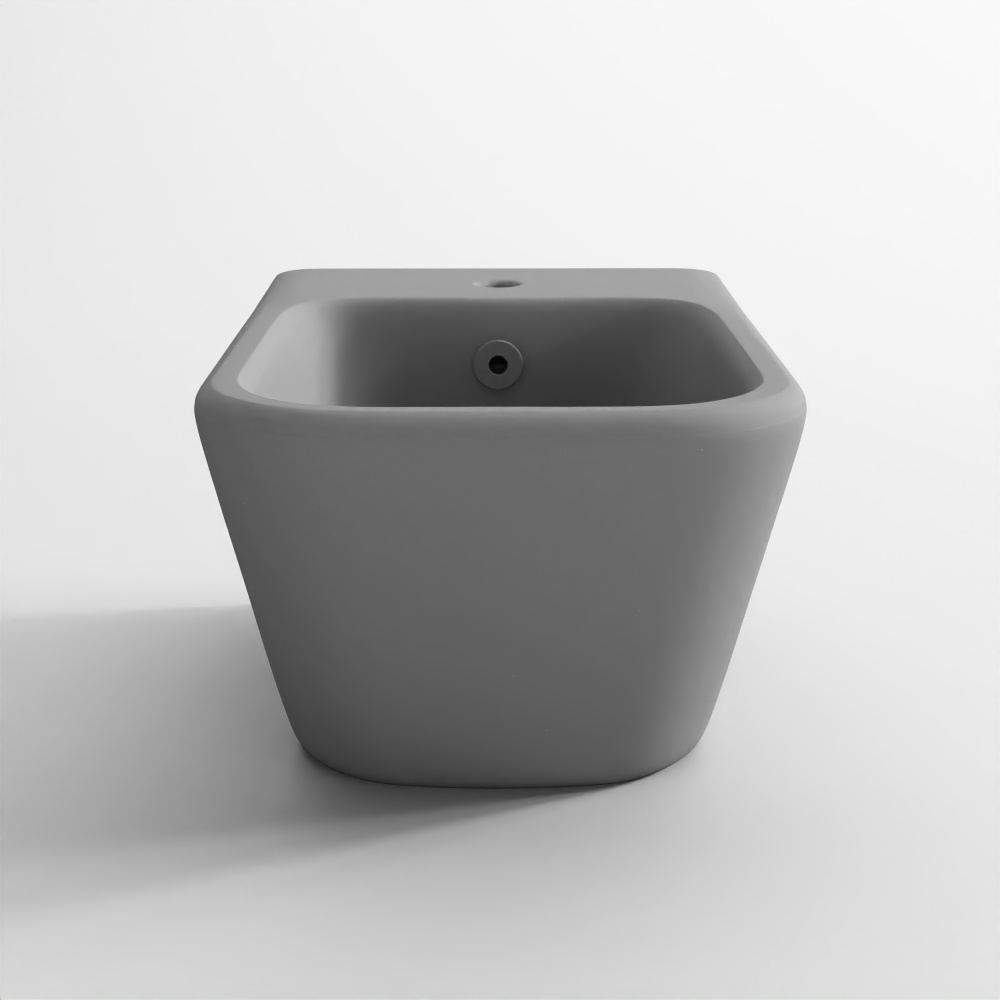 Blind Installation Wall Hung Bidet - Grey Matt