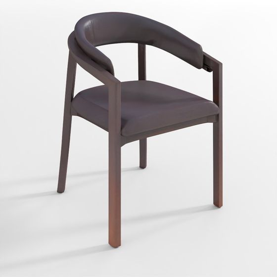 Modern Curved Armchair 3D model