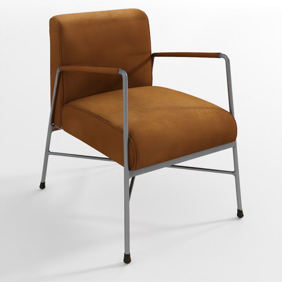 Sillón de Cuero Genuino Derry 55.88 cm de Ancho