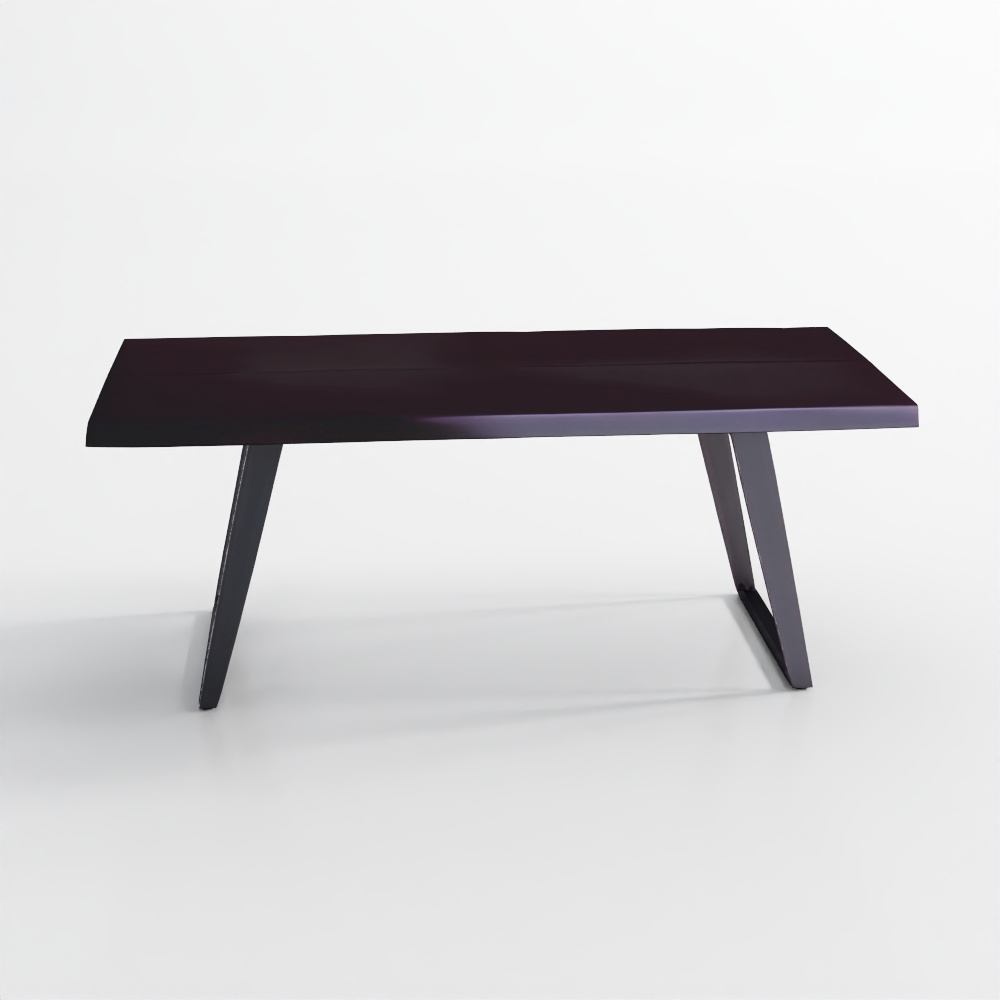 Yukon 80 Schwarz-Brauner Baumkante Holz Esstisch