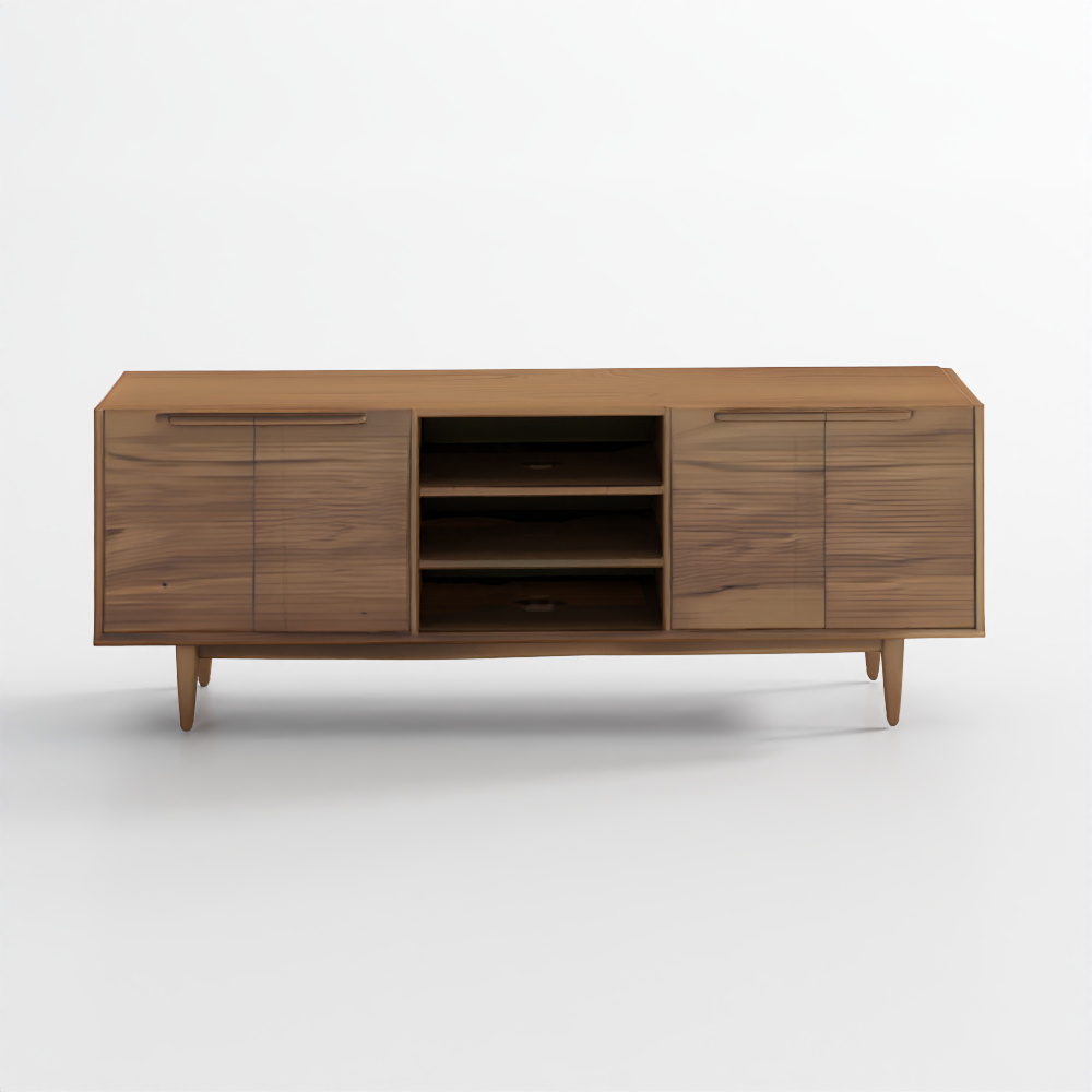 Tate 80 Walnut Storage Media Console