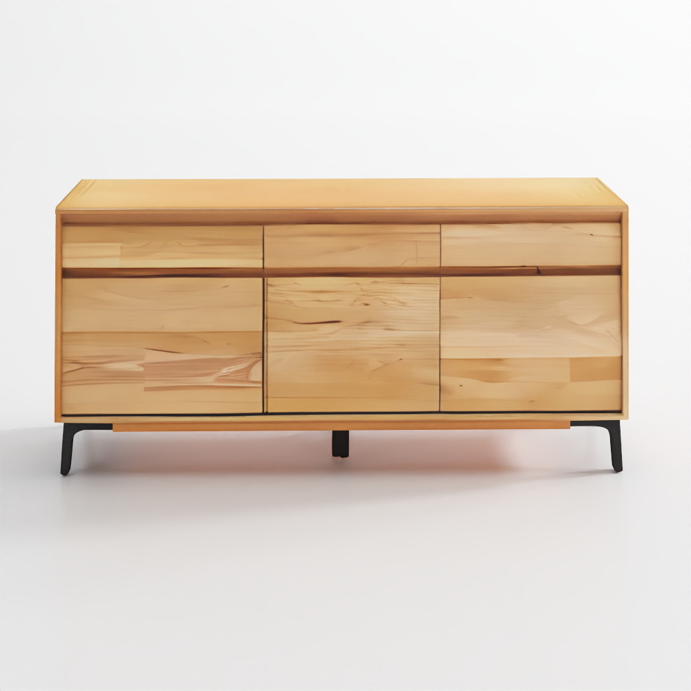 ตู้เก็บของไม้โอ๊คขาว Lakin 71